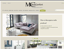 Tablet Screenshot of mob-confort.ro